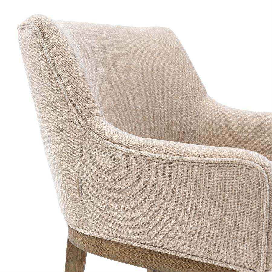 Rivièra Maison Whistler Eetkamerstoel | Natural Linen | 84.5x61x62 cm