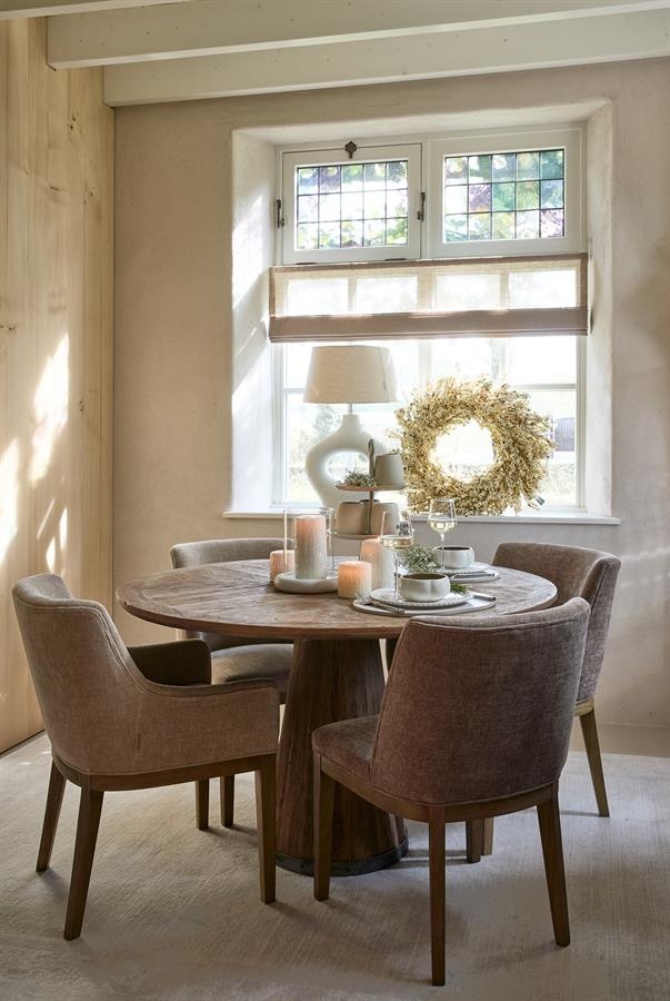 Rivièra Maison Whistler Eetkamerstoel | Warm Mushroom | 84.5x61x62 cm