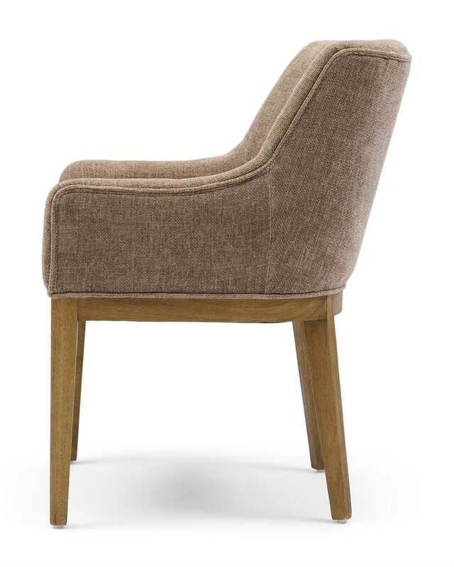 Rivièra Maison Whistler Eetkamerstoel | Warm Mushroom | 84.5x61x62 cm