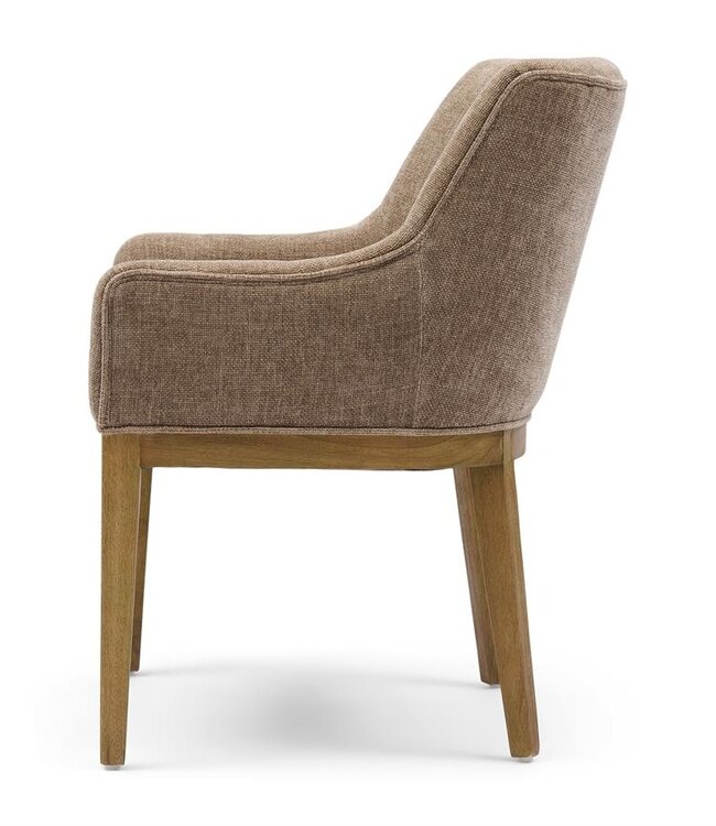 Rivièra Maison Whistler Eetkamerstoel | Warm Mushroom | 84.5x61x62 cm