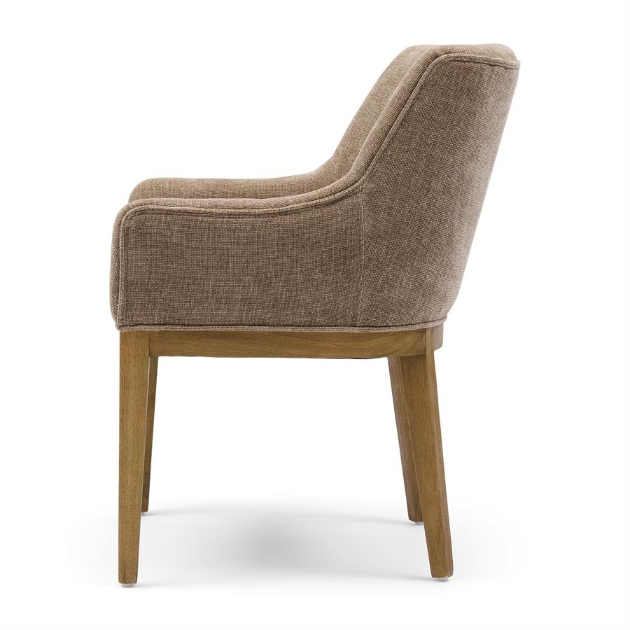 Rivièra Maison Whistler Eetkamerstoel | Warm Mushroom | 84.5x61x62 cm