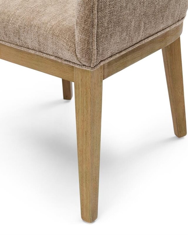 Rivièra Maison Whistler Eetkamerstoel | Warm Mushroom | 84.5x61x62 cm
