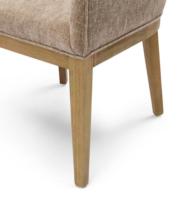 Rivièra Maison Whistler Eetkamerstoel | Warm Mushroom | 84.5x61x62 cm