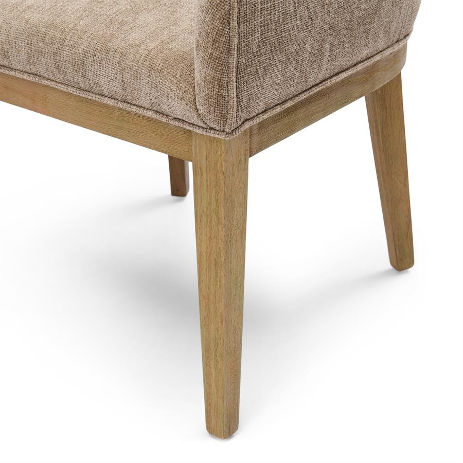 Rivièra Maison Whistler Eetkamerstoel | Warm Mushroom | 84.5x61x62 cm