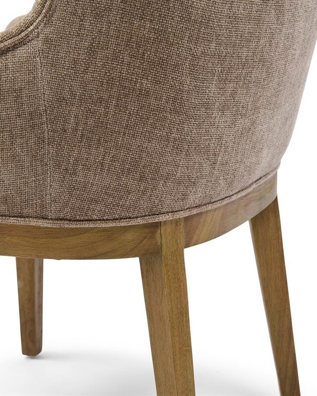 Rivièra Maison Whistler Eetkamerstoel | Warm Mushroom | 84.5x61x62 cm