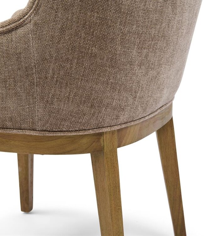 Rivièra Maison Whistler Eetkamerstoel | Warm Mushroom | 84.5x61x62 cm