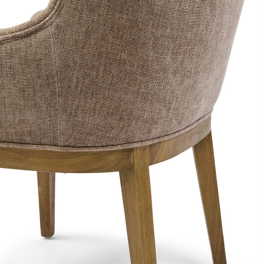 Rivièra Maison Whistler Eetkamerstoel | Warm Mushroom | 84.5x61x62 cm