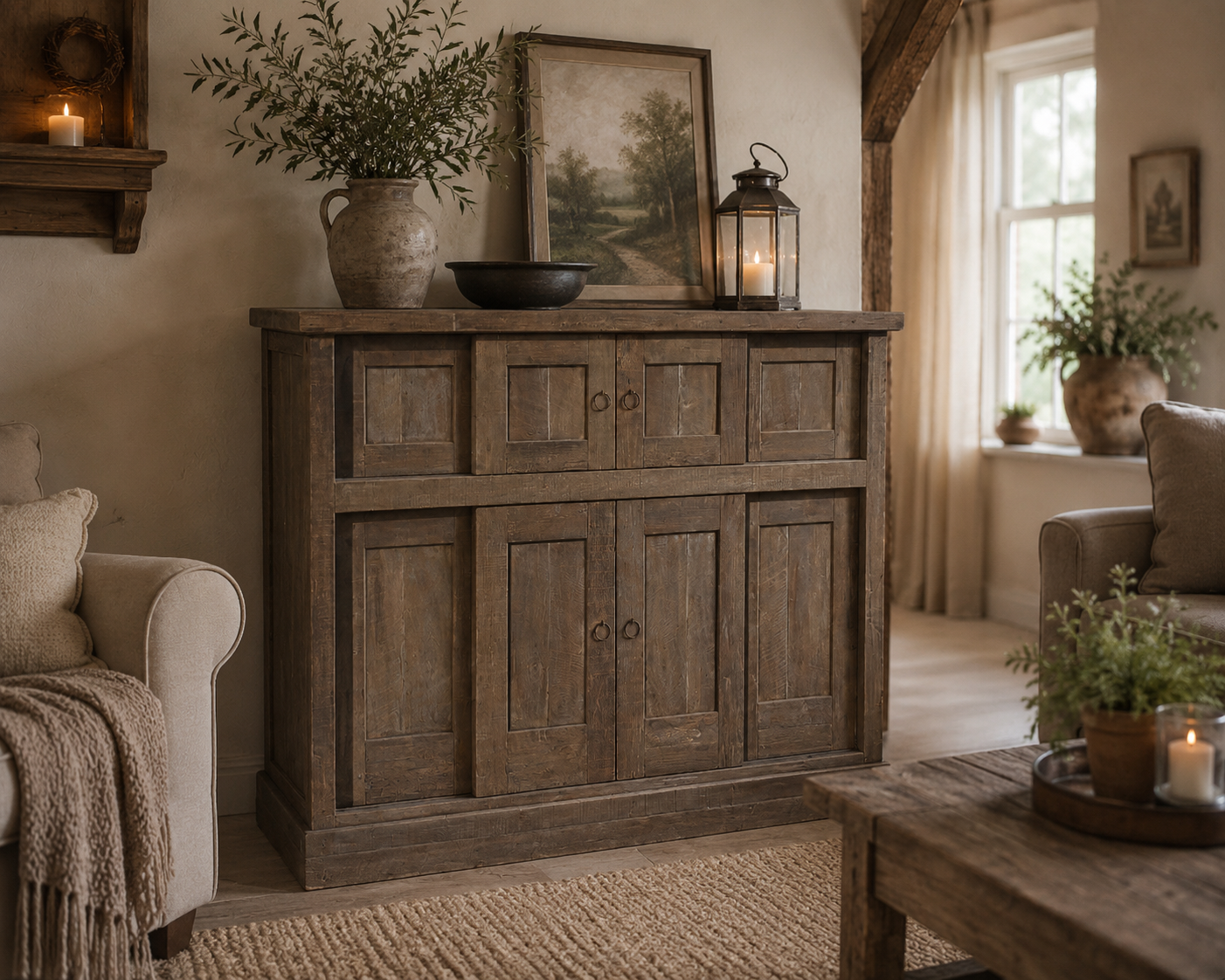 Rene Houtman Kast Maxus | Driftwood | H120 x B140 x D45 Cm