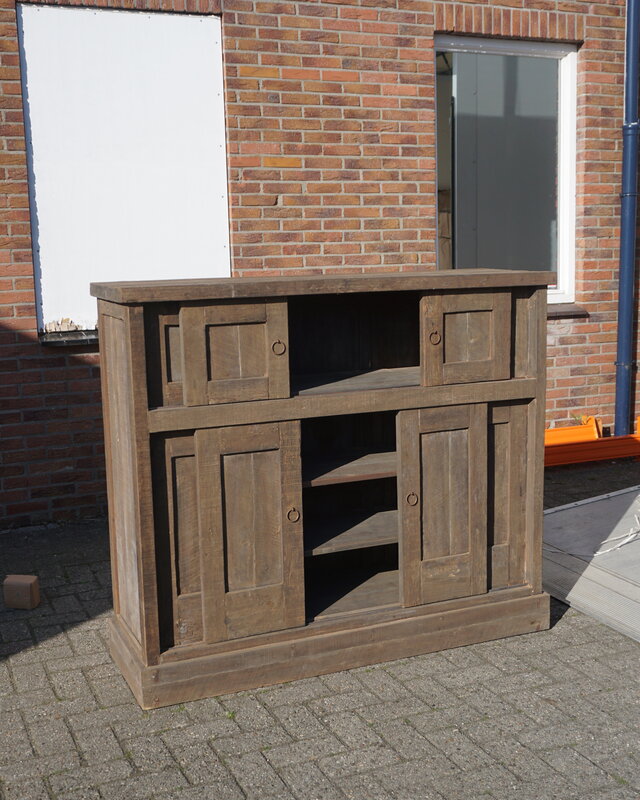Rene Houtman Kast Maxus | Driftwood | H120 x B140 x D45 Cm