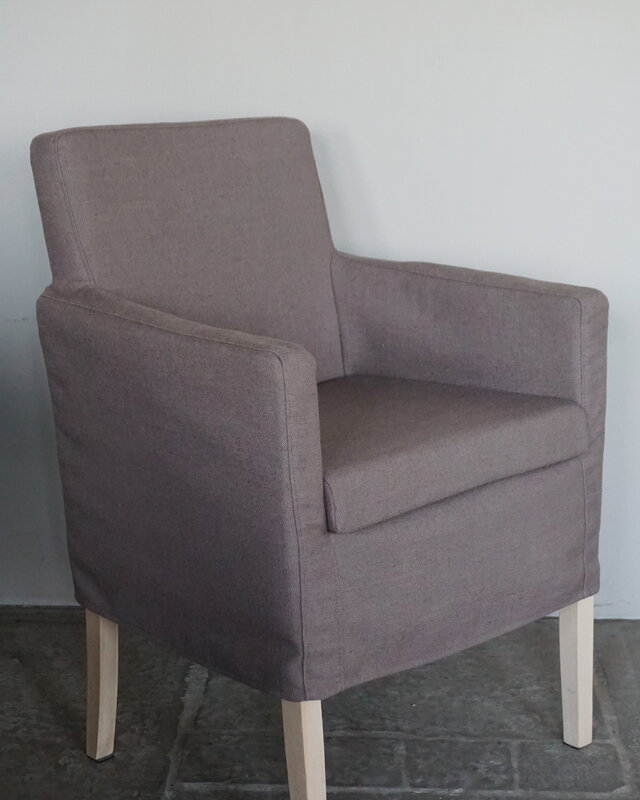 Rene Houtman Eetkamerstoel Stof Bas + Losse Hoes | Set Van 4
