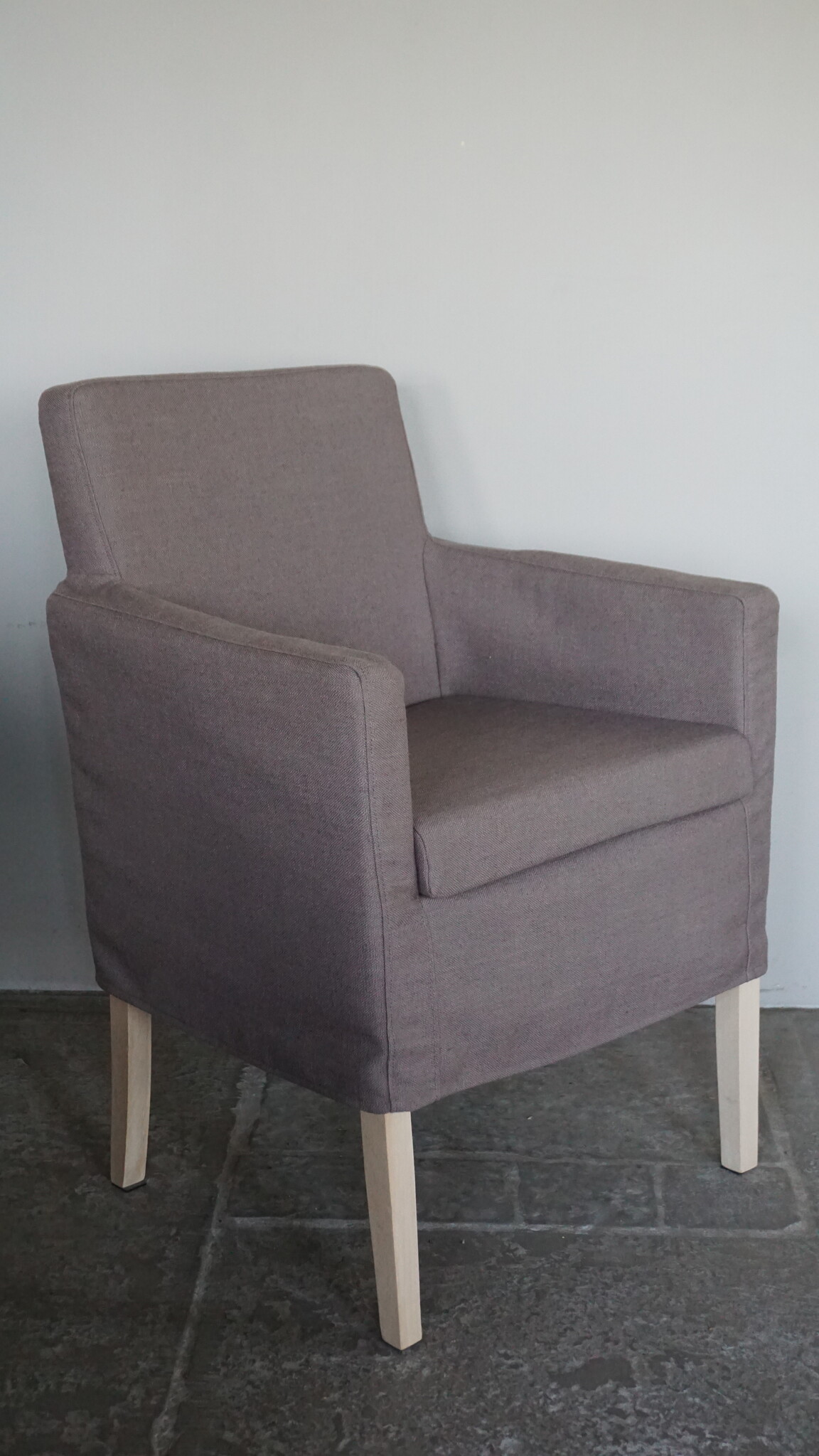 Rene Houtman Eetkamerstoel Stof Bas + Losse Hoes | Set Van 4