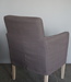 Rene Houtman Eetkamerstoel Stof Bas + Losse Hoes | Set Van 4