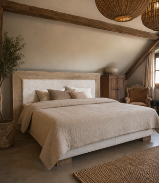 Rene Houtman Boxspring Bed Woods Licht Oud Eikenhouten Lijst