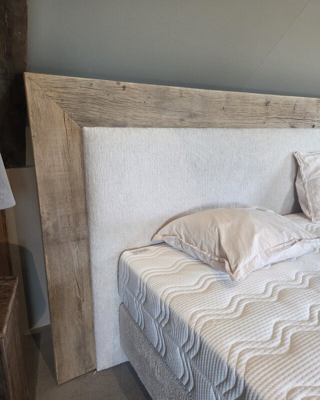 Rene Houtman Boxspring Bed Woods Licht Oud Eikenhouten Lijst