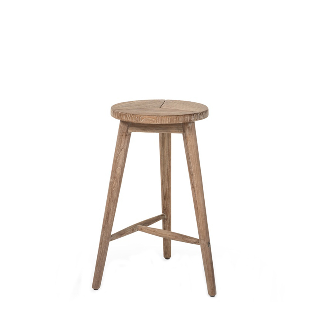 Gommaire Barstoel Asti | Teakhout | Naturel | H66xB45xD43,2 cm
