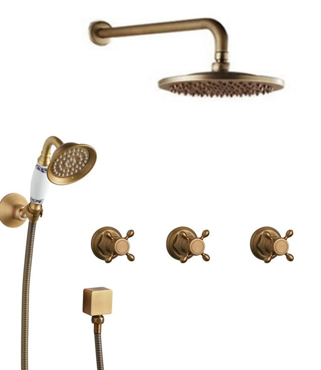 Rene Houtman Antieke Bronzen Inbouw Douche
