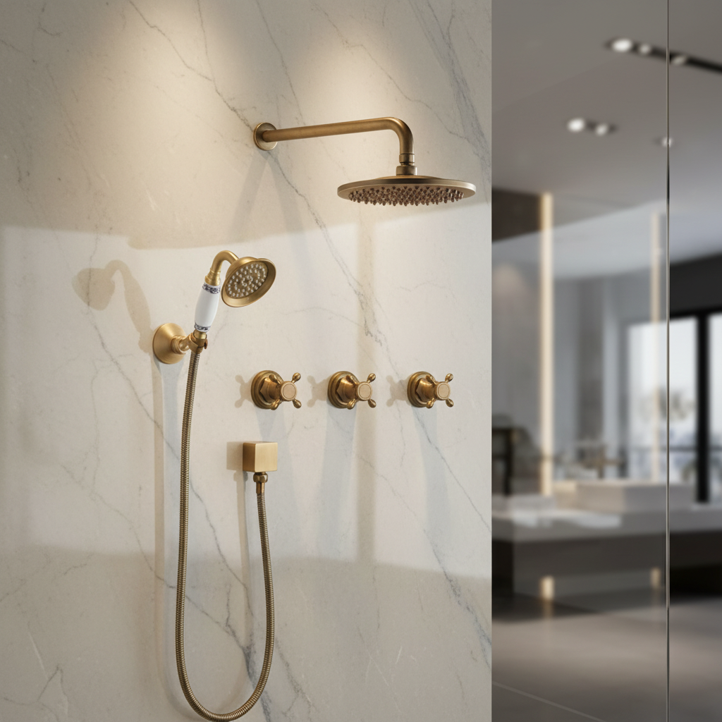 Rene Houtman Antieke Bronzen Inbouw Douche
