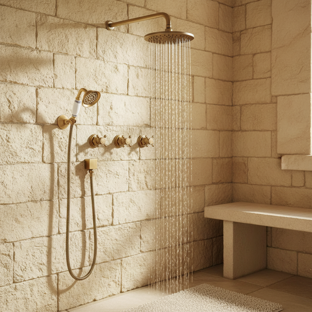 Rene Houtman Antieke Bronzen Inbouw Douche
