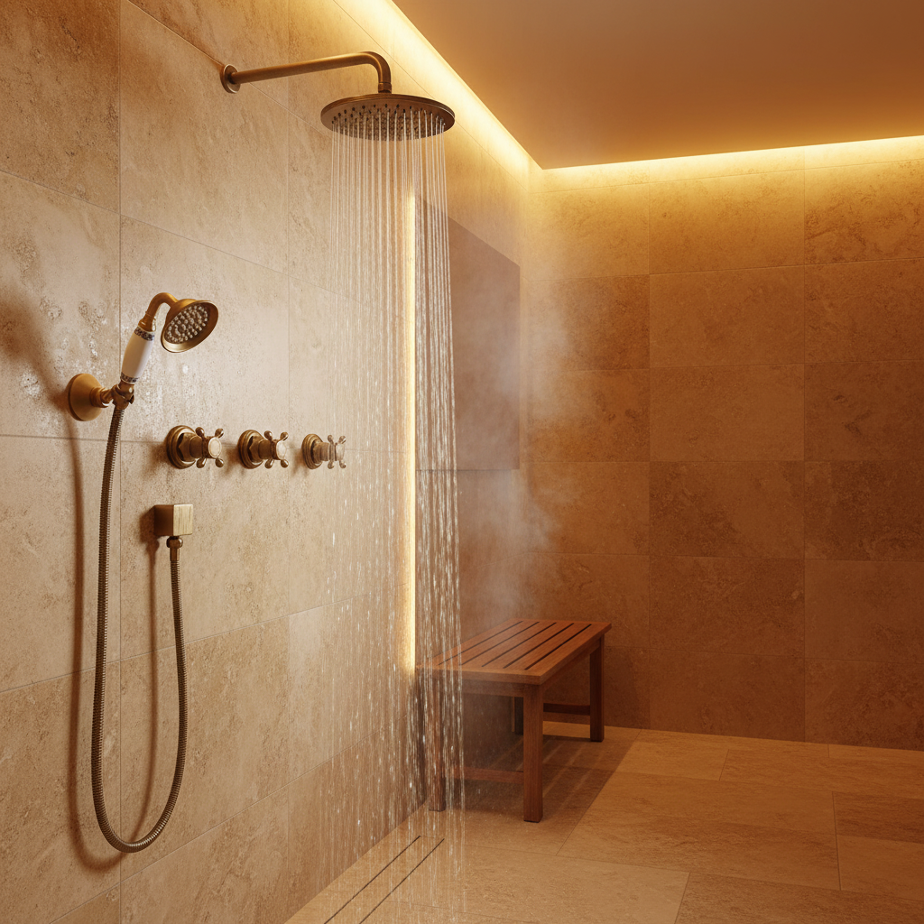 Rene Houtman Antieke Bronzen Inbouw Douche