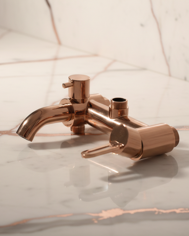 Rene Houtman Rose Gouden Opbouwdouche - Met Handdouche
