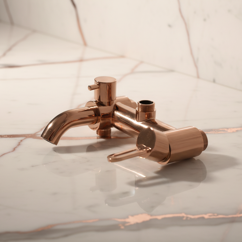 Rene Houtman Rose Gouden Opbouwdouche - Met Handdouche
