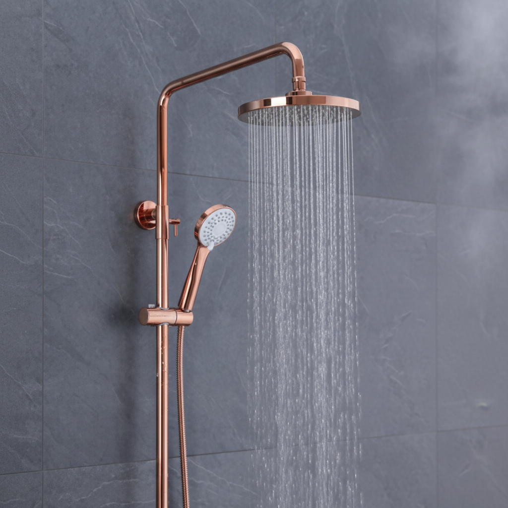Rene Houtman Rose Gouden Opbouwdouche - Met Handdouche