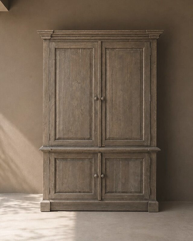 Luksa Home Collection Kabinetkast Owen | Antique Grey | H230xB140xD55 cm