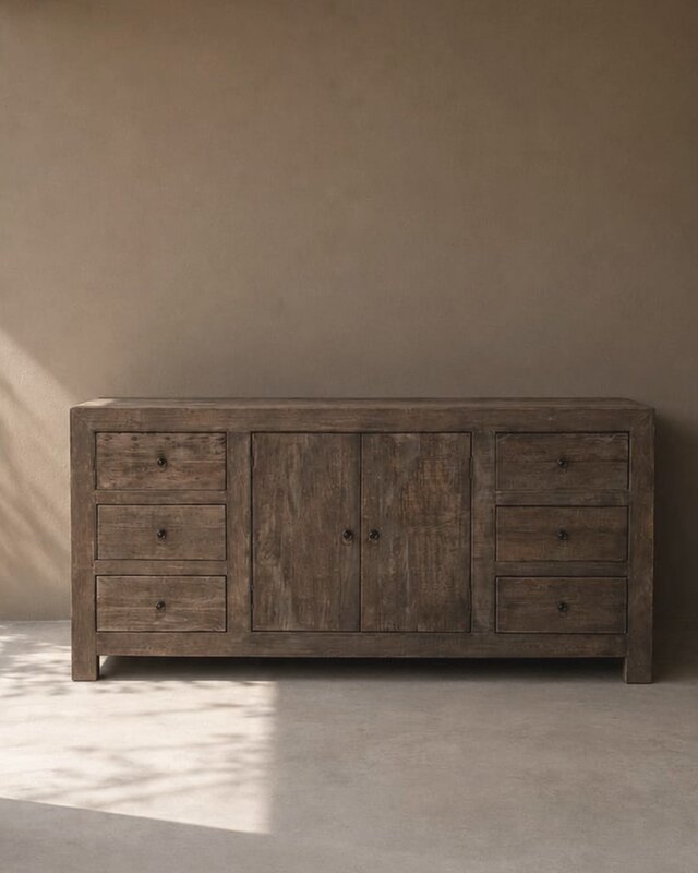Luksa Home Collection Dressoir Hunter | Antique Grey | H90xB180xD50 cm