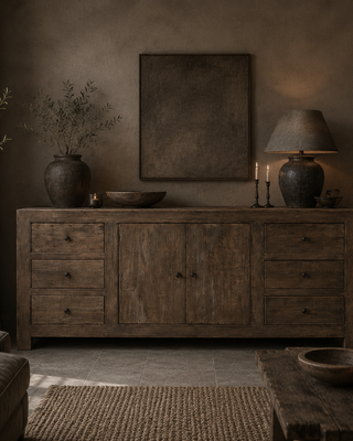 Luksa Home Collection Dressoir Hunter | Antique Grey | H90xB180xD50 cm