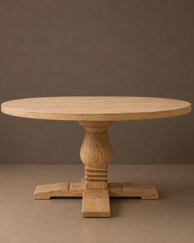 Luksa Home Collection Ronde Eettafel Shao | Naturel | H78 x D140 cm