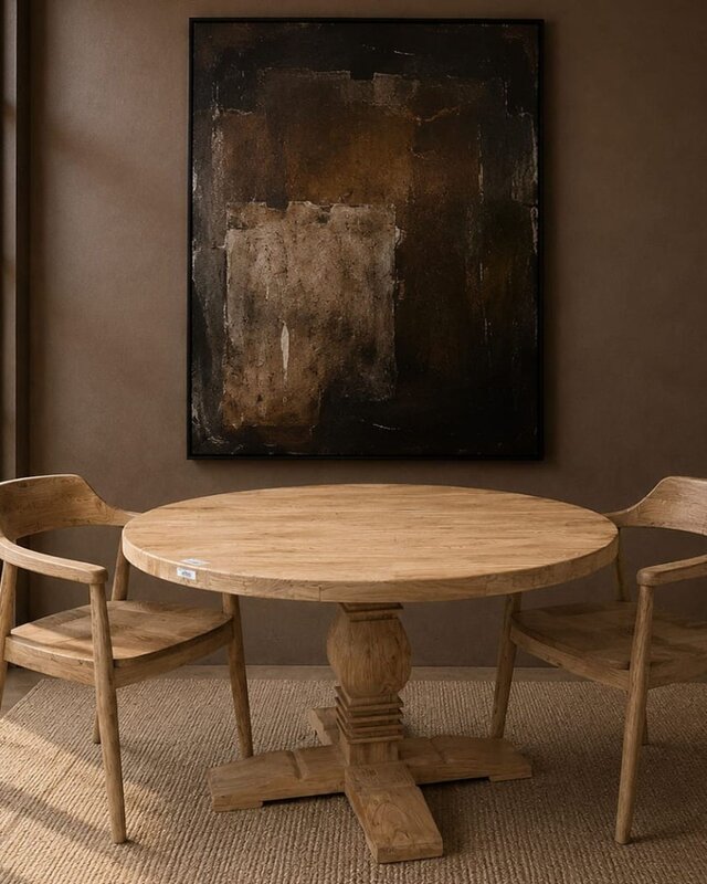 Luksa Home Collection Ronde Eettafel Shao | Naturel | H78 x D140 cm