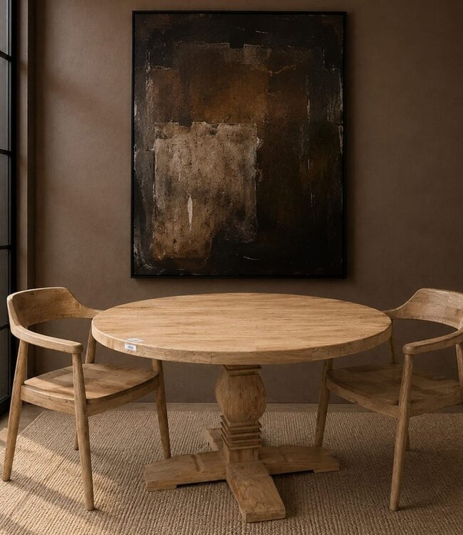 Luksa Home Collection Ronde Eettafel Shao | Naturel | H78 x D140 cm