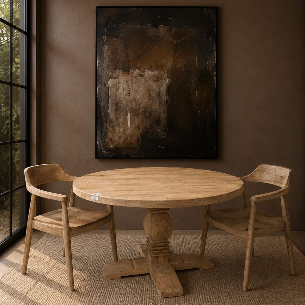 Luksa Home Collection Ronde Eettafel Shao | Naturel | H78 x D140 cm