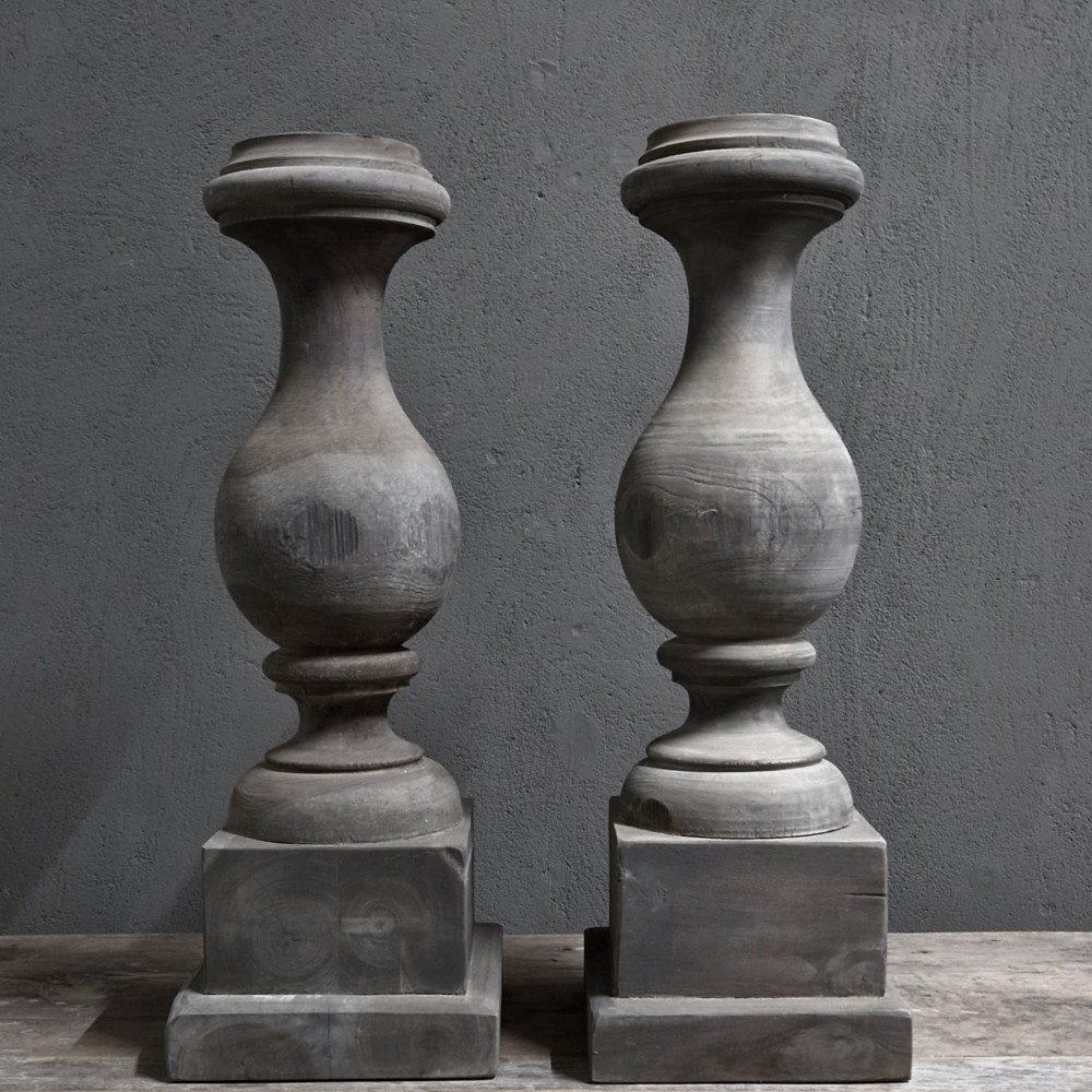 Luksa Home Collection Baluster Lux | Antique Grey | H71xB24 cm
