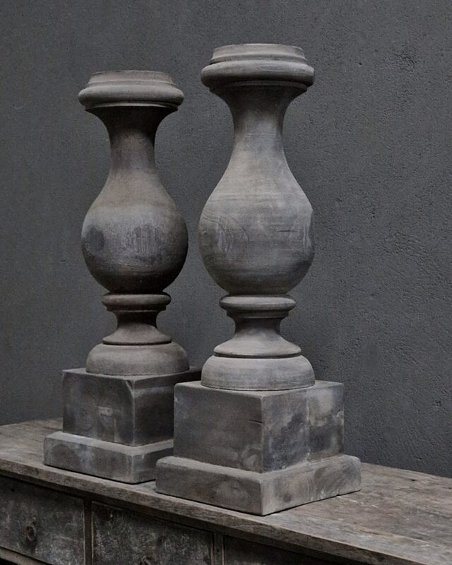 Luksa Home Collection Baluster Lux | Antique Grey | H71xB24 cm