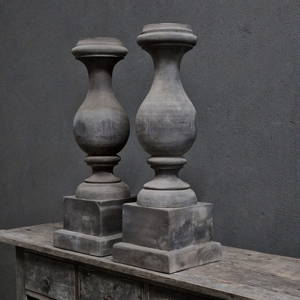Luksa Home Collection Baluster Lux | Antique Grey | H71xB24 cm