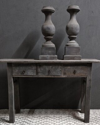 Luksa Home Collection Baluster Lux | Antique Grey | H71xB24 cm