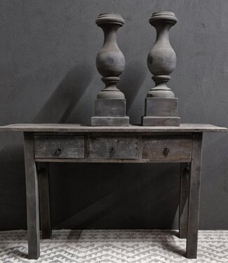 Luksa Home Collection Baluster Lux | Antique Grey | H71xB24 cm