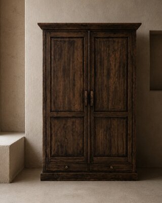 Luksa Home Collection Kast Gustav | Antique Grey | H220xB140xD50 cm