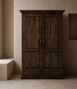 Luksa Home Collection Kast Gustav | Antique Grey | H220xB140xD50 cm