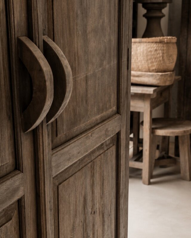 Luksa Home Collection Kast Gustav | Antique Grey | H220xB140xD50 cm