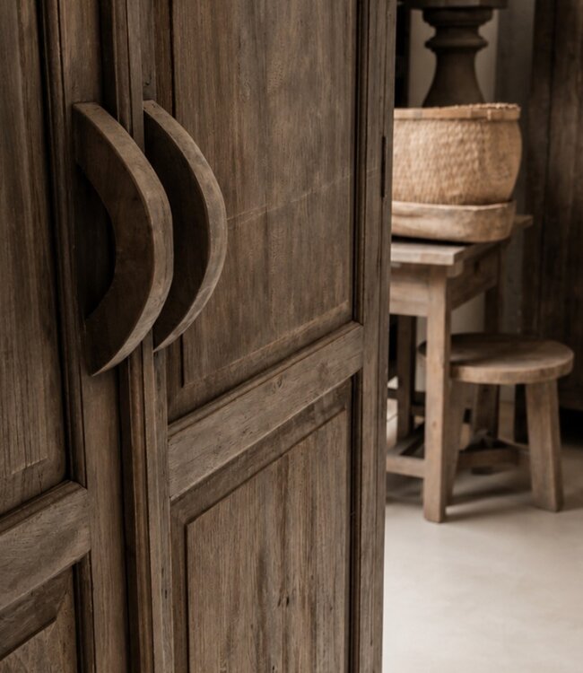 Luksa Home Collection Kast Gustav | Antique Grey | H220xB140xD50 cm