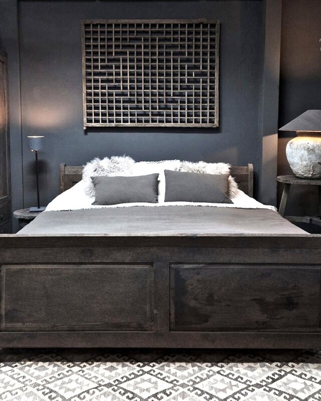 Luksa Home Collection Bed Lester | Antique Grey | 3 Maten Verkrijgbaar!