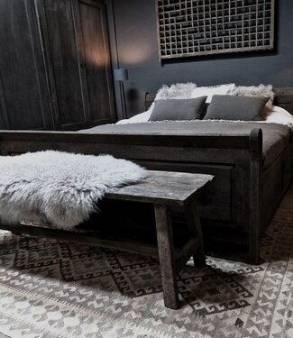 Luksa Home Collection Bed Lester | Antique Grey | 3 Maten Verkrijgbaar!