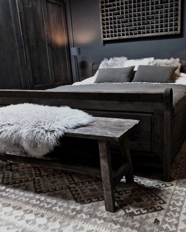 Luksa Home Collection Bed Lester | Antique Grey | 3 Maten Verkrijgbaar!