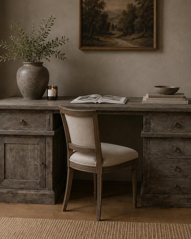 Luksa Home Collection Bureau Stan | Antique Grey | H78xB190xD70 cm