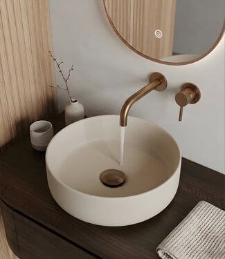 Wiesbaden Waskom Colosso Rond | Keramiek | Beige | 36x12 cm