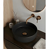 Waskom Colosso Rond | Keramiek | Mat Zwart | 36x12 cm
