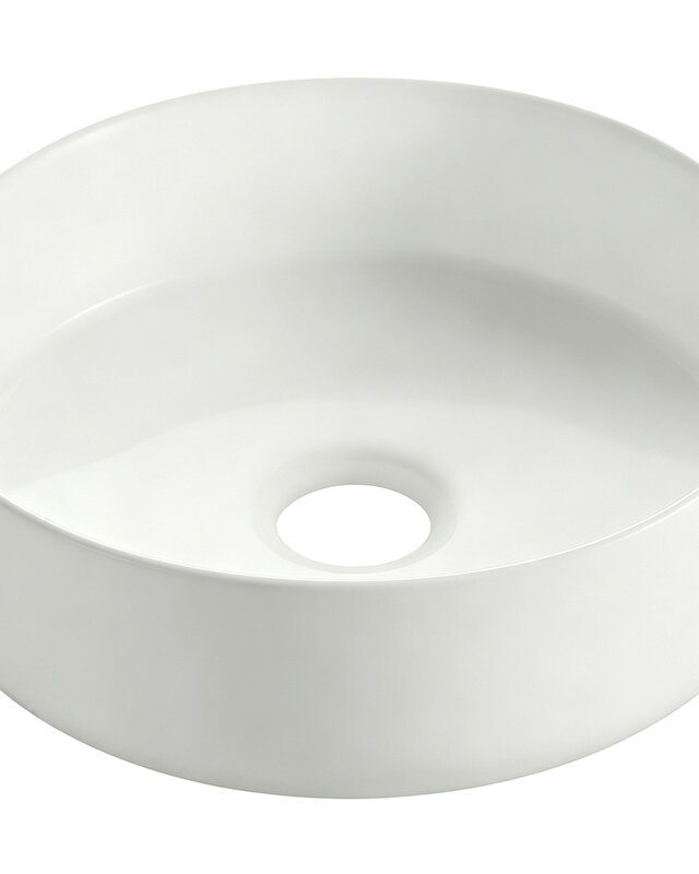 Wiesbaden Waskom Colosso Rond | Keramiek | Mat Wit | 36x12 cm