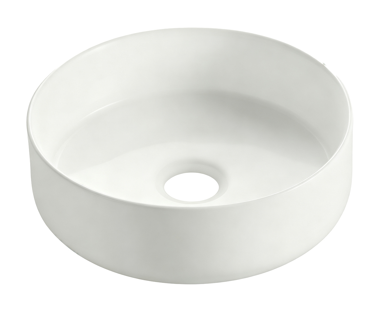 Wiesbaden Waskom Colosso Rond | Keramiek | Mat Wit | 36x12 cm